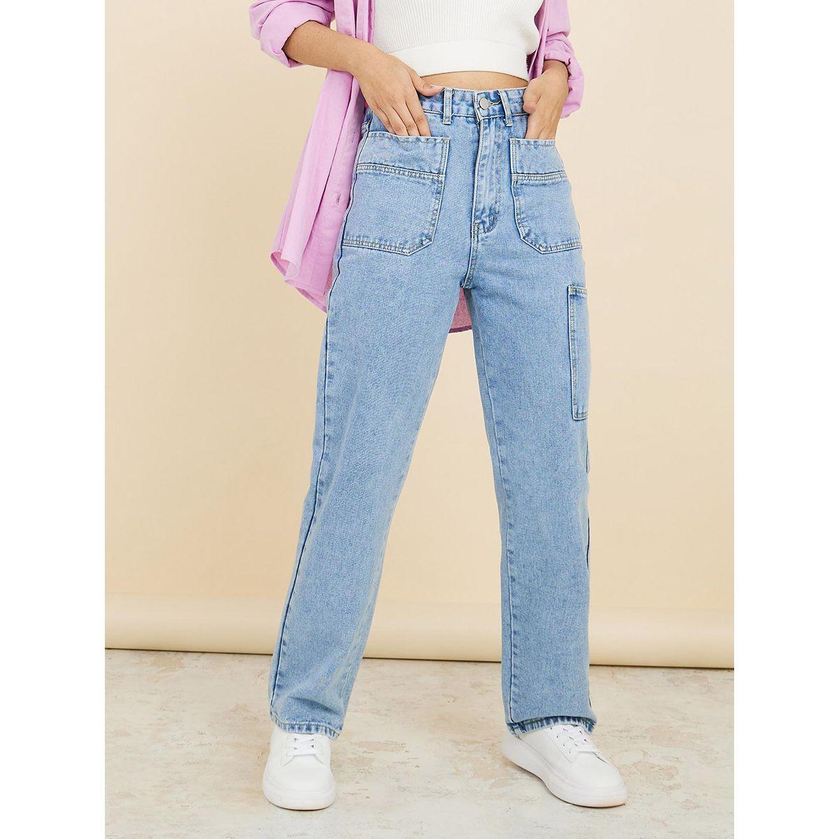 Styli Front and Side Pocket Detail Jeans-women-clothing-bottoms-jeans-image-1