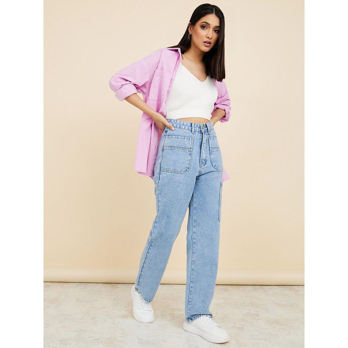 Styli Front and Side Pocket Detail Jeans-women-clothing-bottoms-jeans-image-2