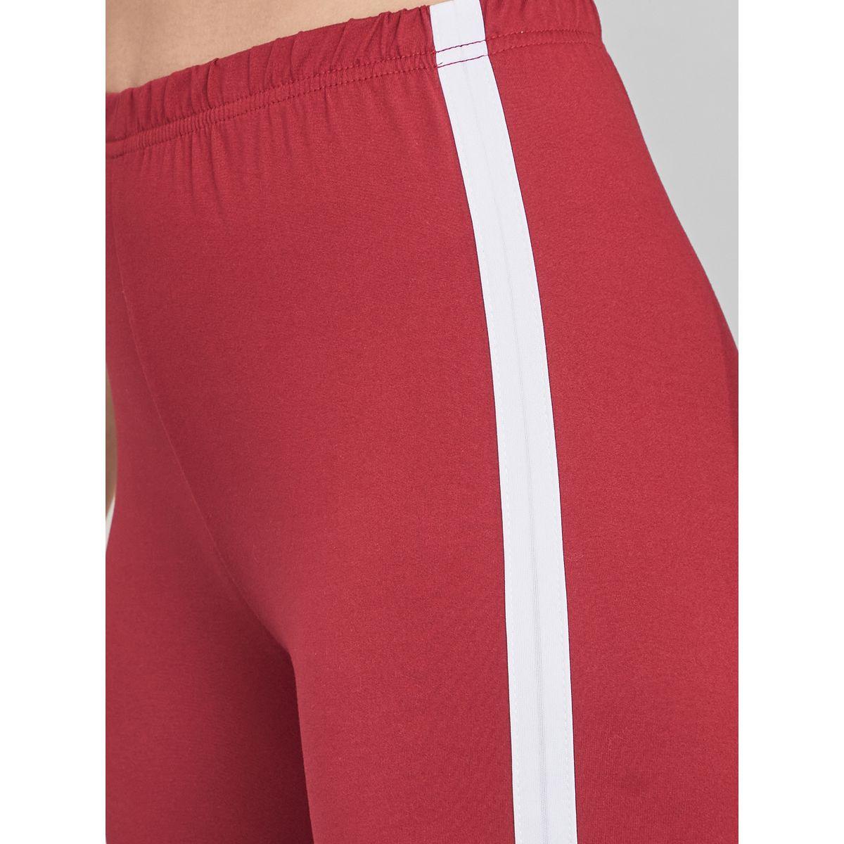 ليقنز مزين بخط جانبي وخصر مطاطي-women-clothing-bottoms-leggings-image-3