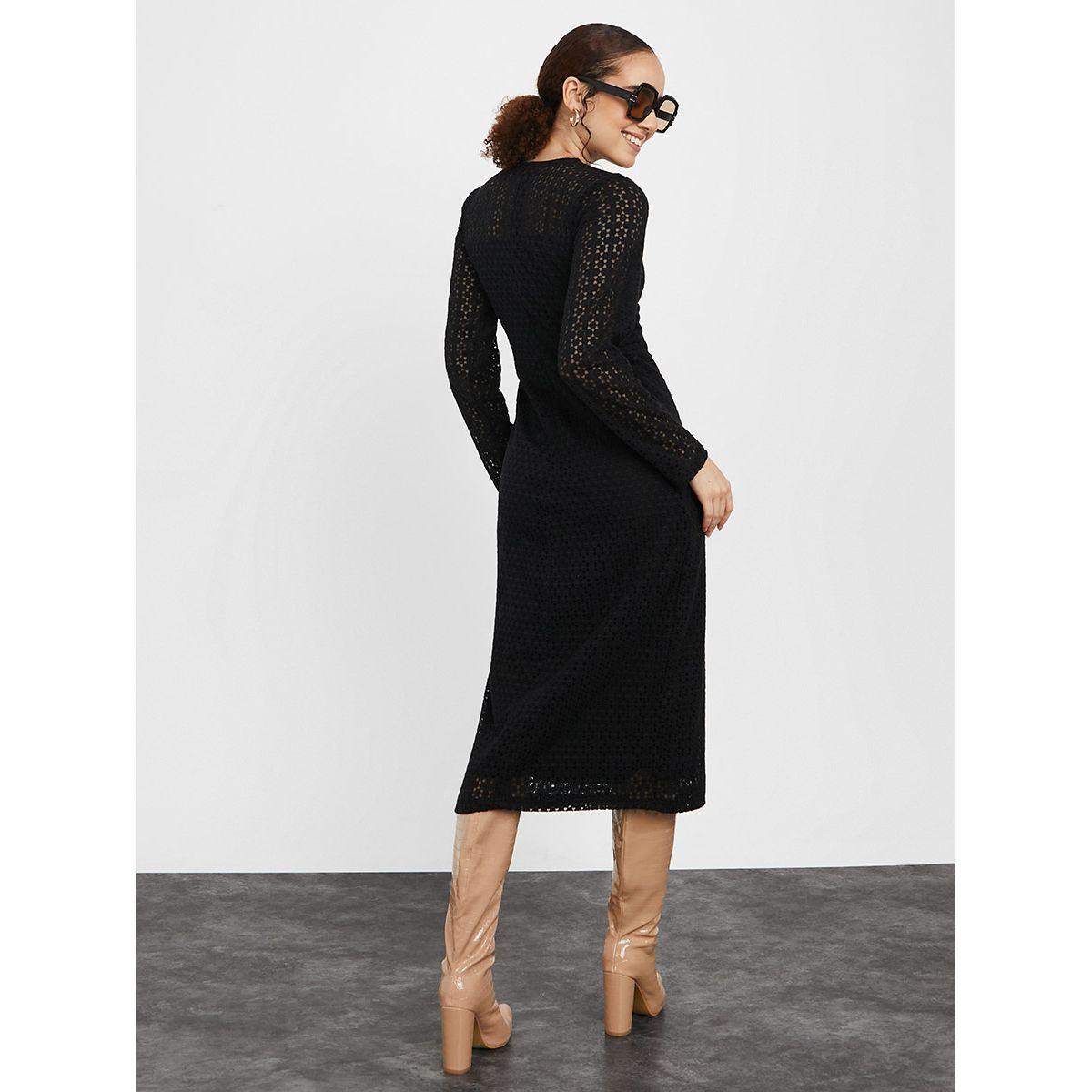 فستان ميدي باكمام طويلة-women-clothing-dresses-image-4