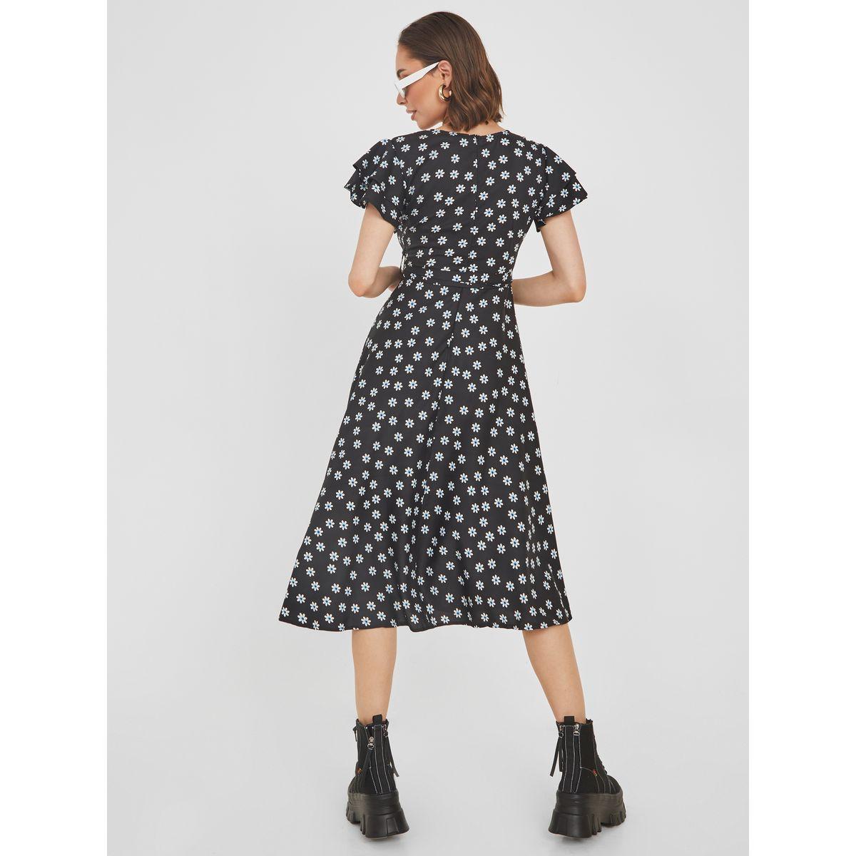 فستان ميدي مطبع بزهور مع حزام-women-clothing-dresses-image-4