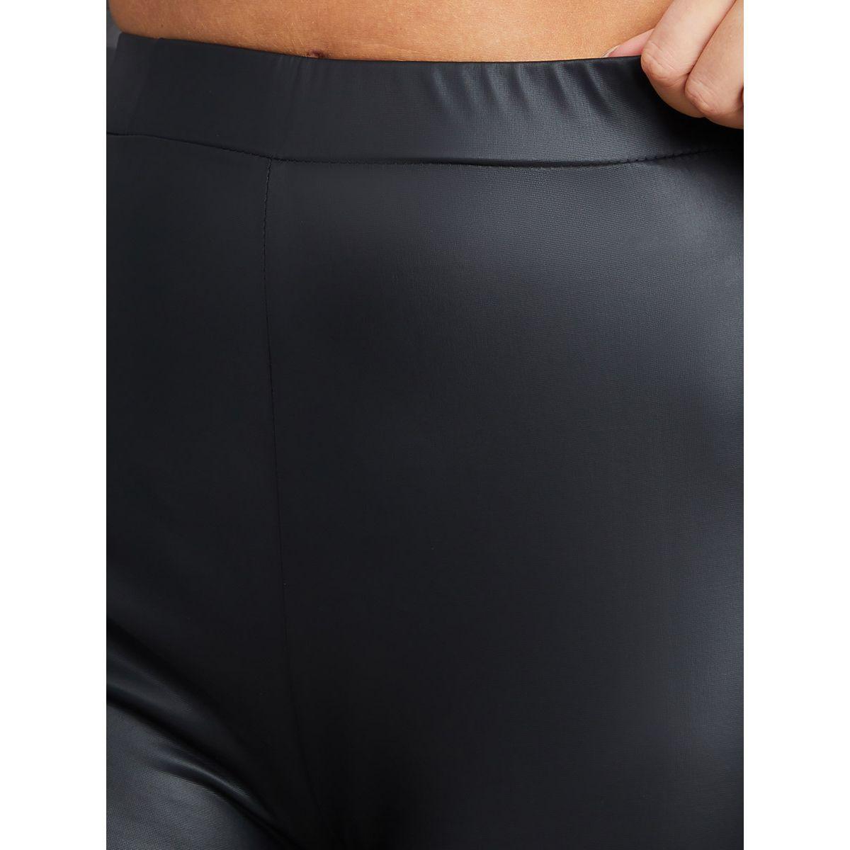 Styli PU High Waist Leggings-women-clothing-bottoms-leggings-image-3