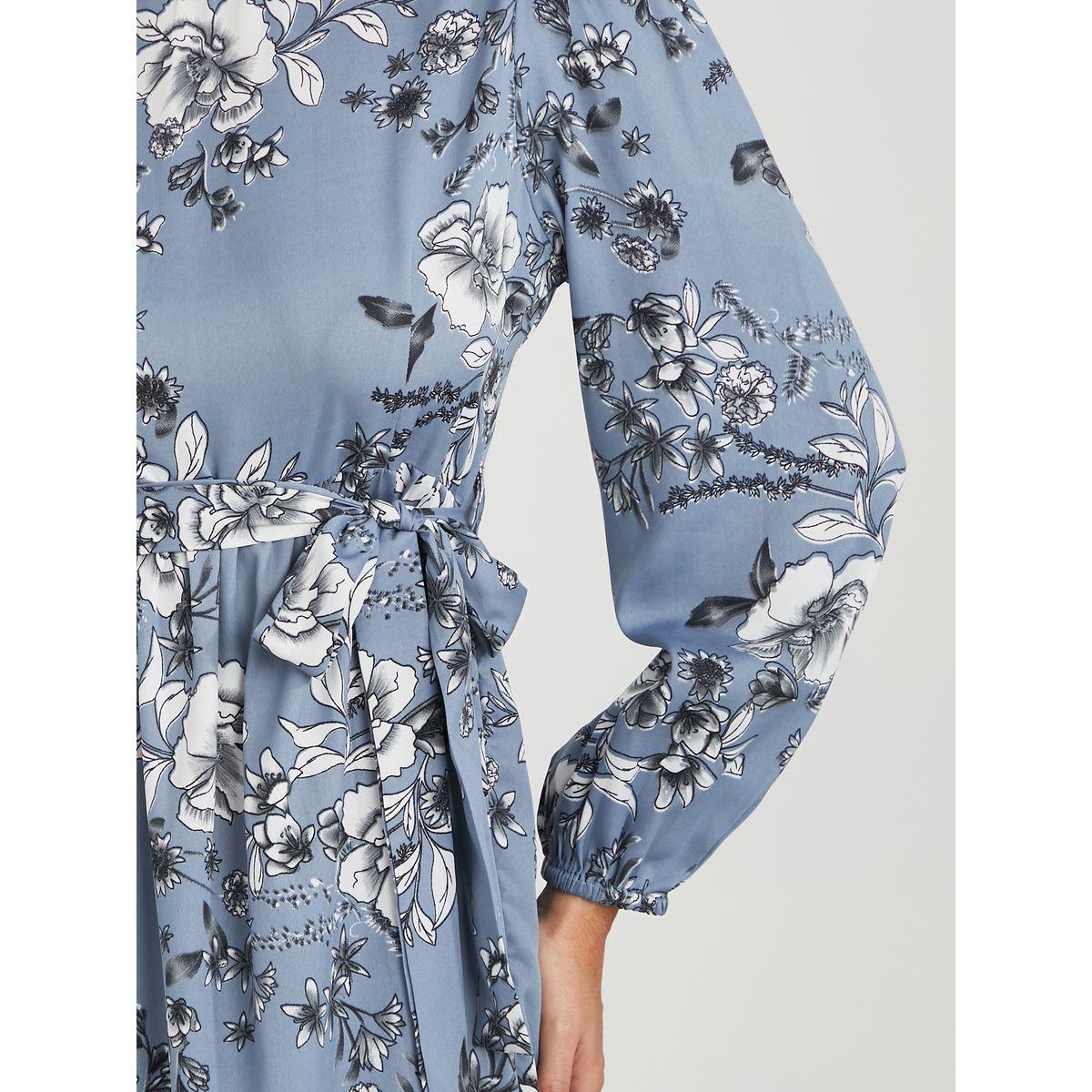 فستان طويل مطبع بزهور واكمام طويلة-women-clothing-dresses-image-3