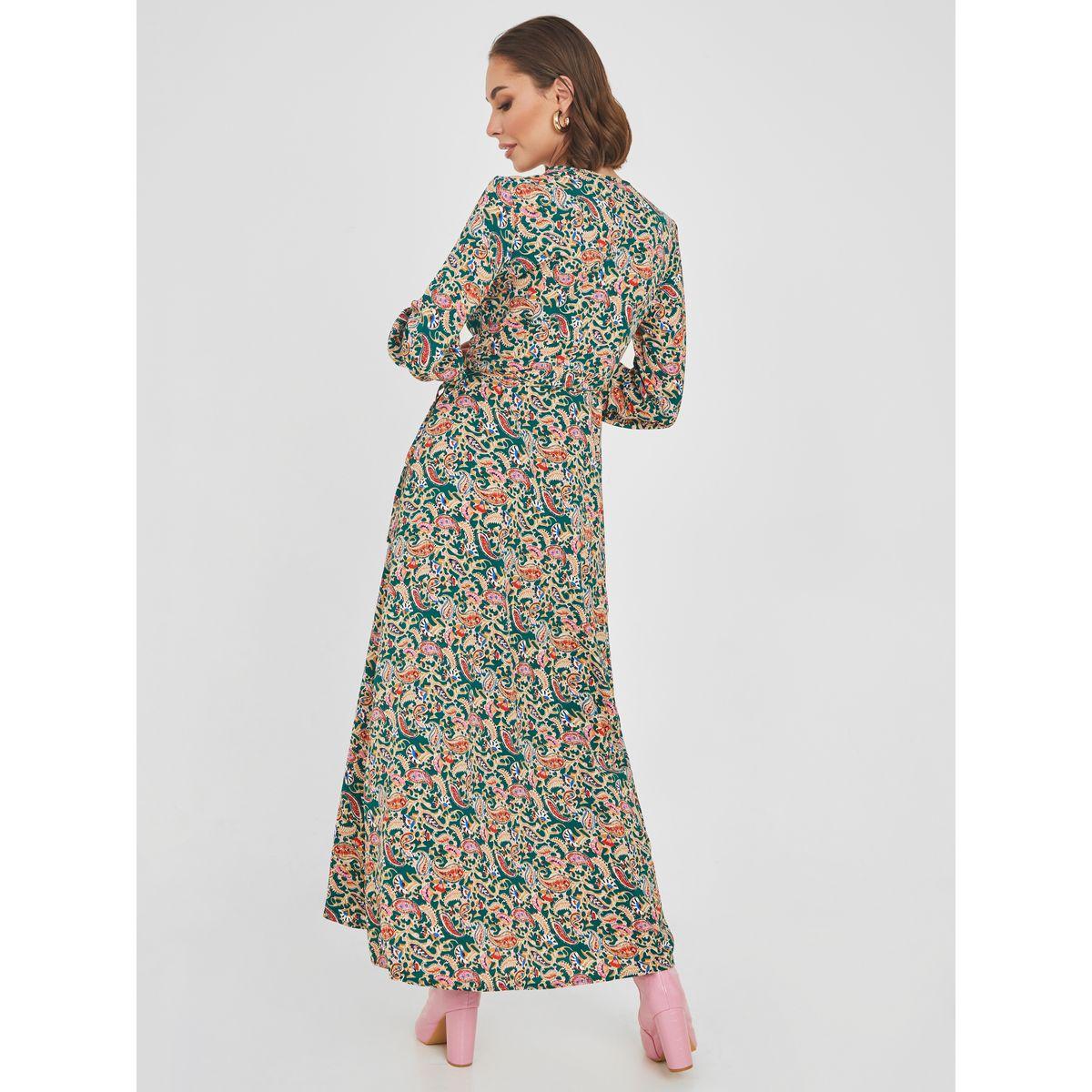 Styli Long Sleeves Paisley Print Wrap Maxi Dress-women-clothing-dresses-image-4