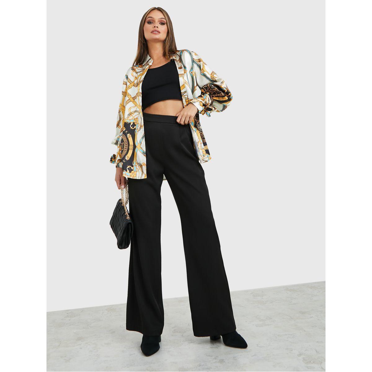 بلوزة ساتان باكمام طويلة وازرار-women-clothing-shirtsandblouses-shirts-image-2