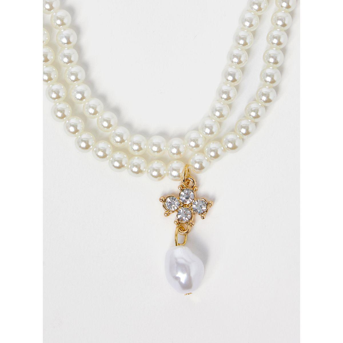 Styli Double Layer Faux Pearl Necklace-women-watchesandjewellery-jewellery-necklacesandpendants-image-2