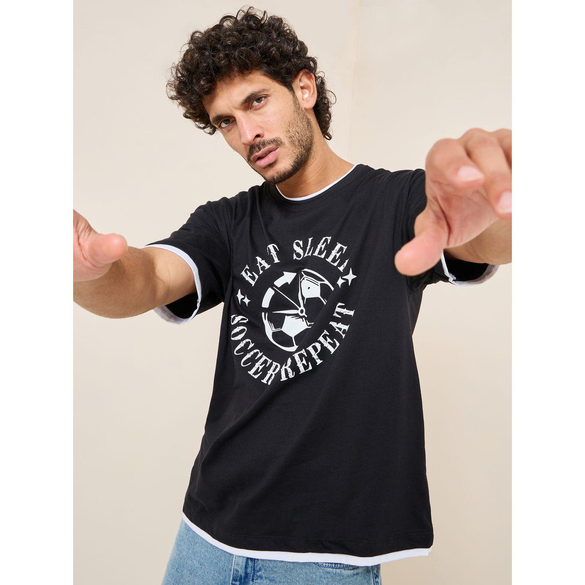 تيشيرت بقصة بوكسي مع حواف بلون مغاير-men-clothing-tshirtsandpolos-tshirts-image-1