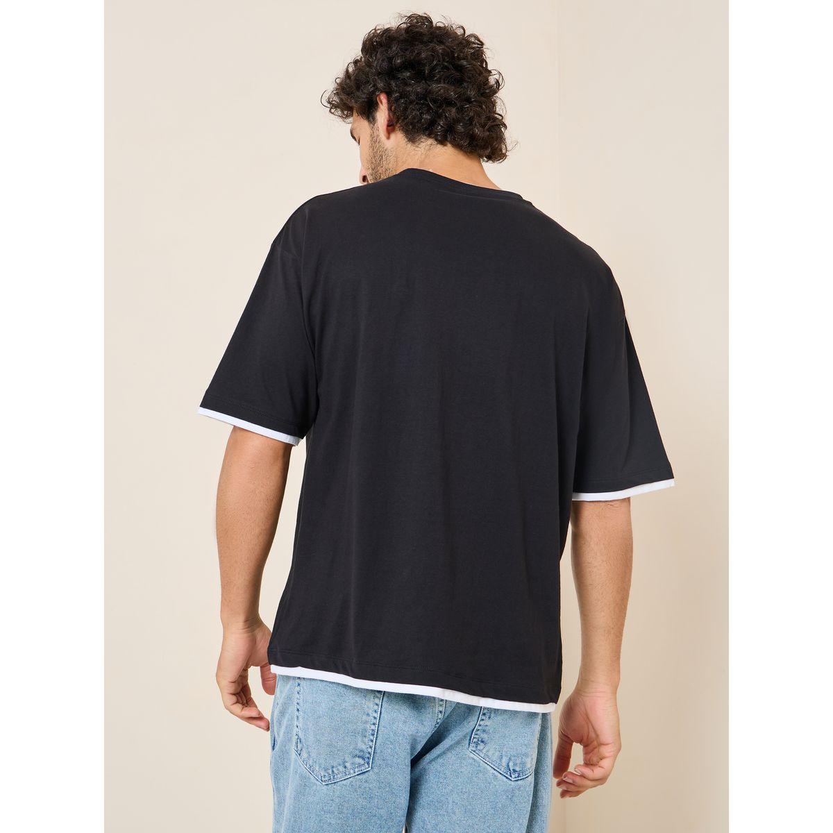 تيشيرت بقصة بوكسي مع حواف بلون مغاير-men-clothing-tshirtsandpolos-tshirts-image-4