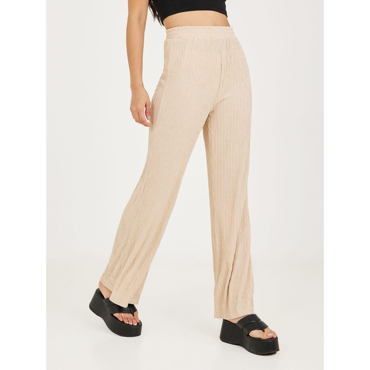 Styli Textured Longline Shirt and Wide Leg Trouser Co-Ord Set-women-clothing-coordsets-image-5
