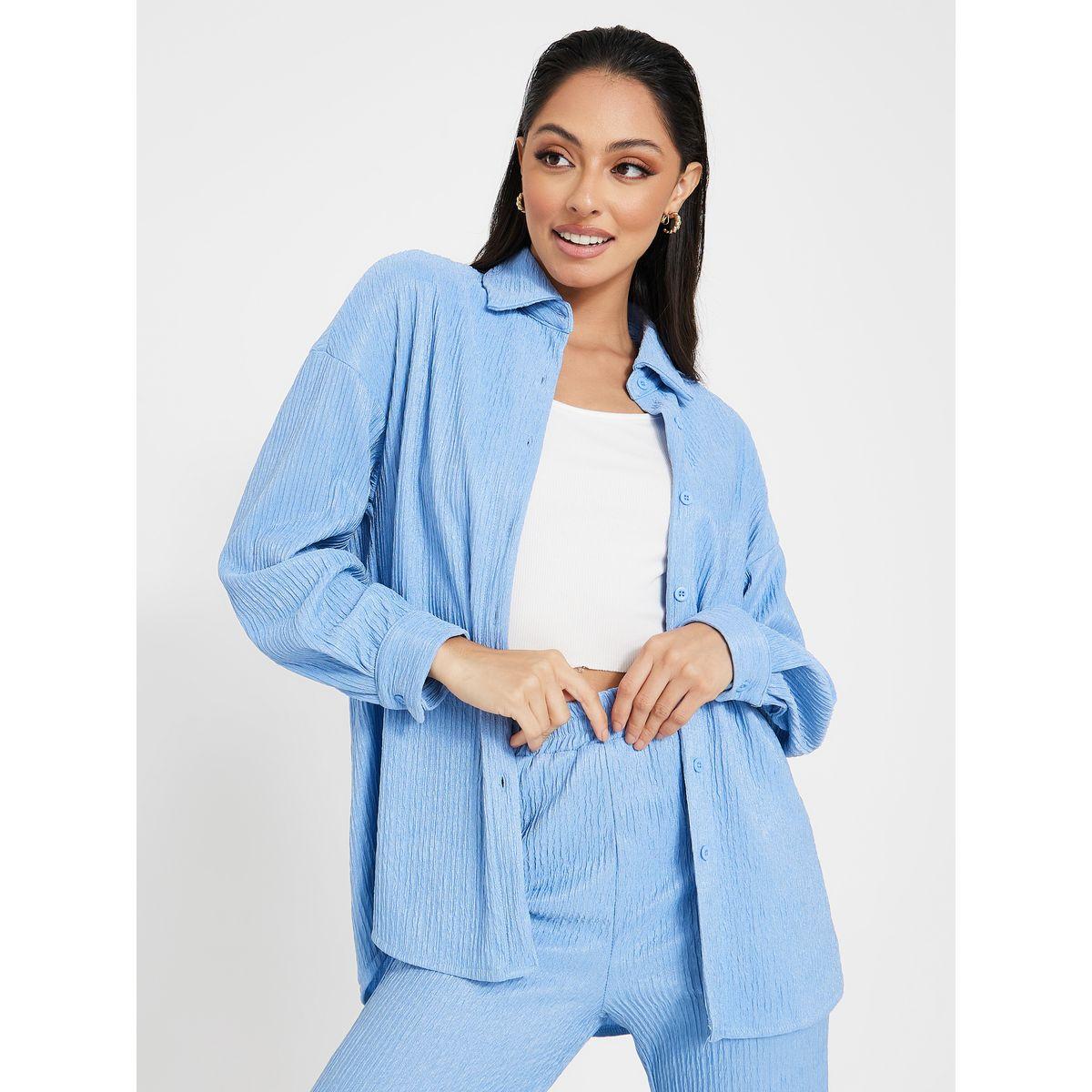 طقم منسق من ( بنطال + بلوزة طويلة )-women-clothing-coordsets-image-2