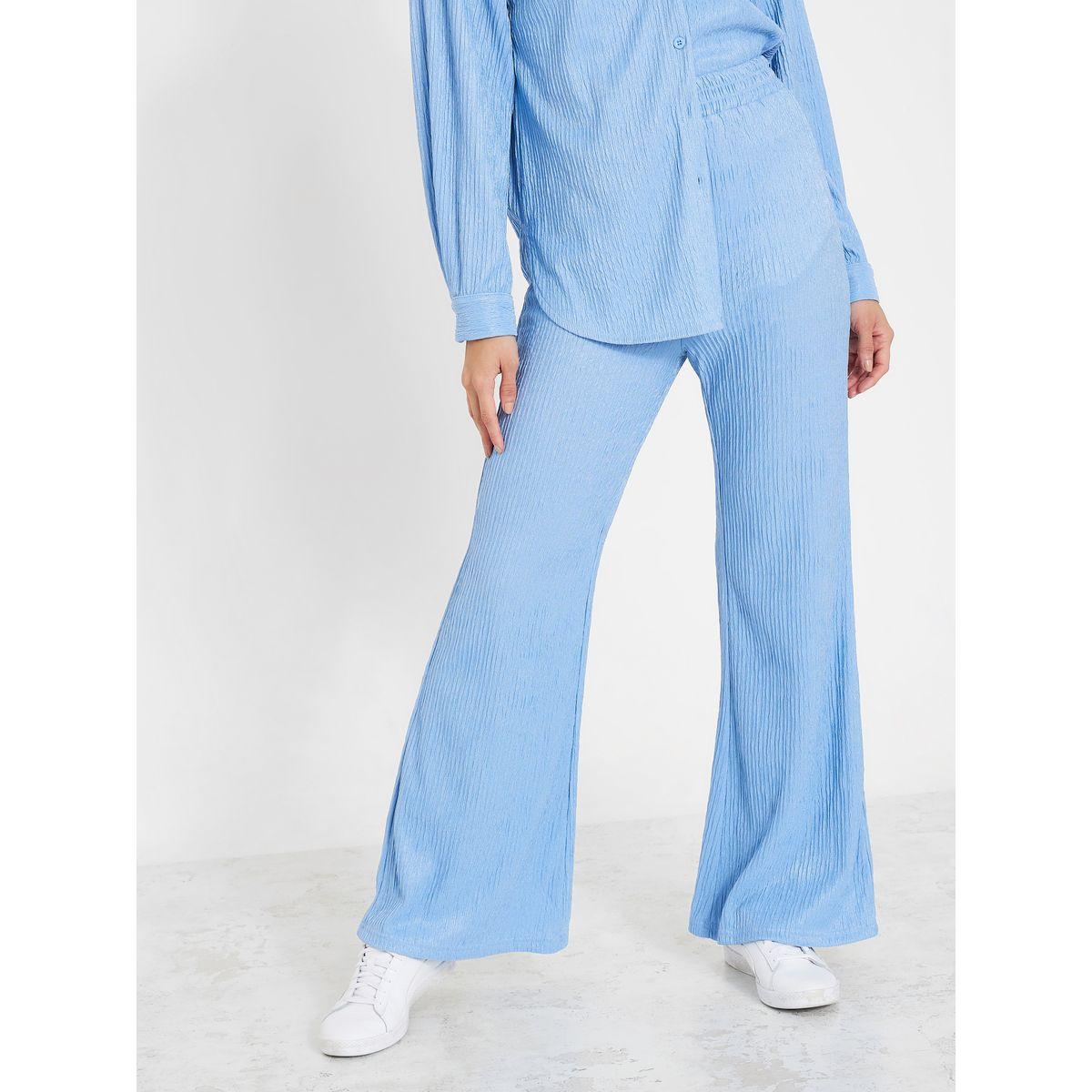 Styli Crinkled Longline Shirt & Trouser Co-Ord Set-women-clothing-coordsets-image-6