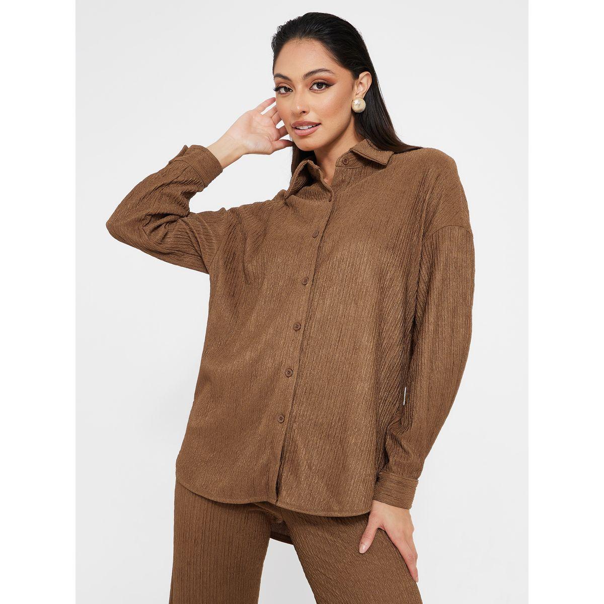 طقم منسق من ( بنطال + بلوزة طويلة )-women-clothing-coordsets-image-3