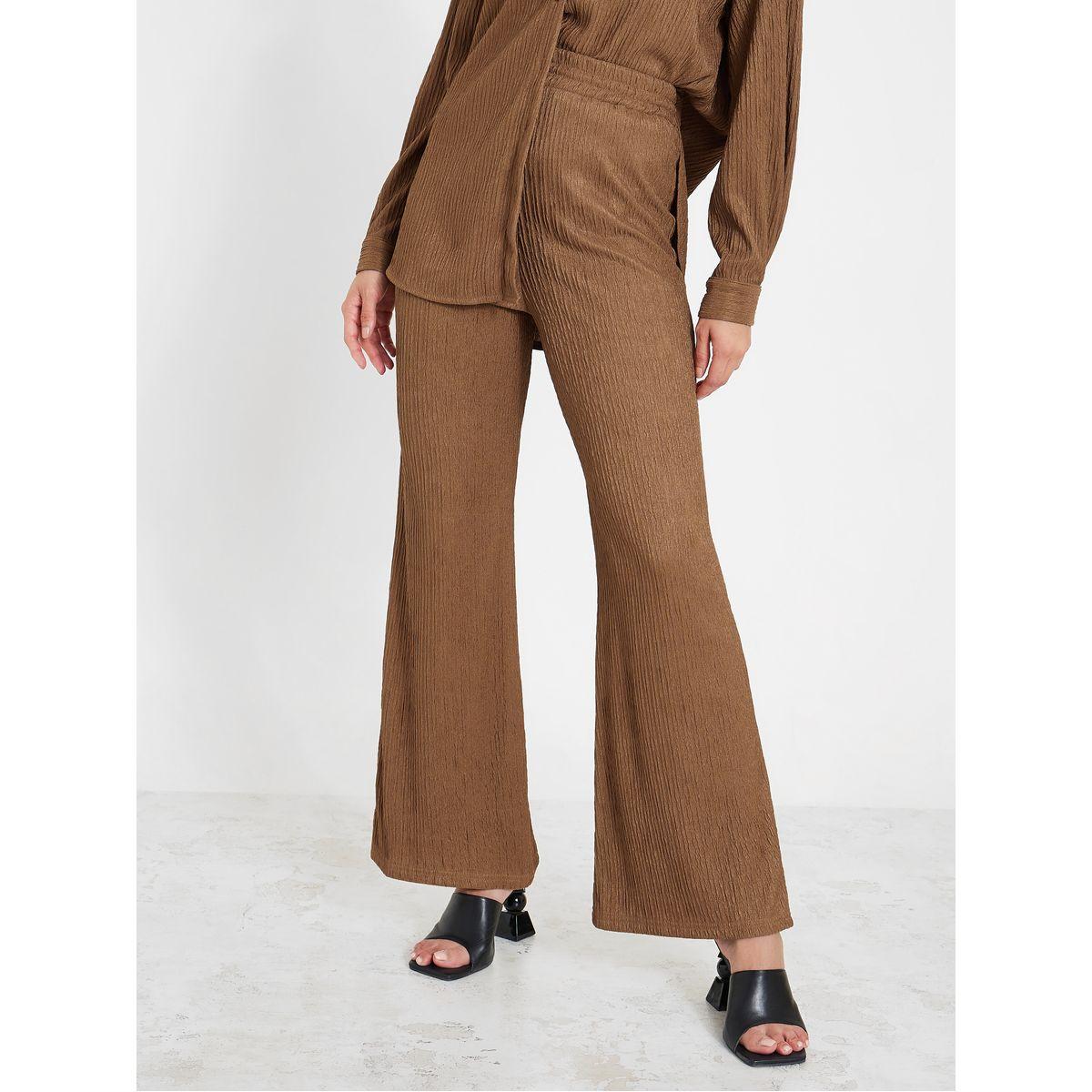 Styli Crinkled Longline Shirt & Trouser Co-Ord Set-women-clothing-coordsets-image-5