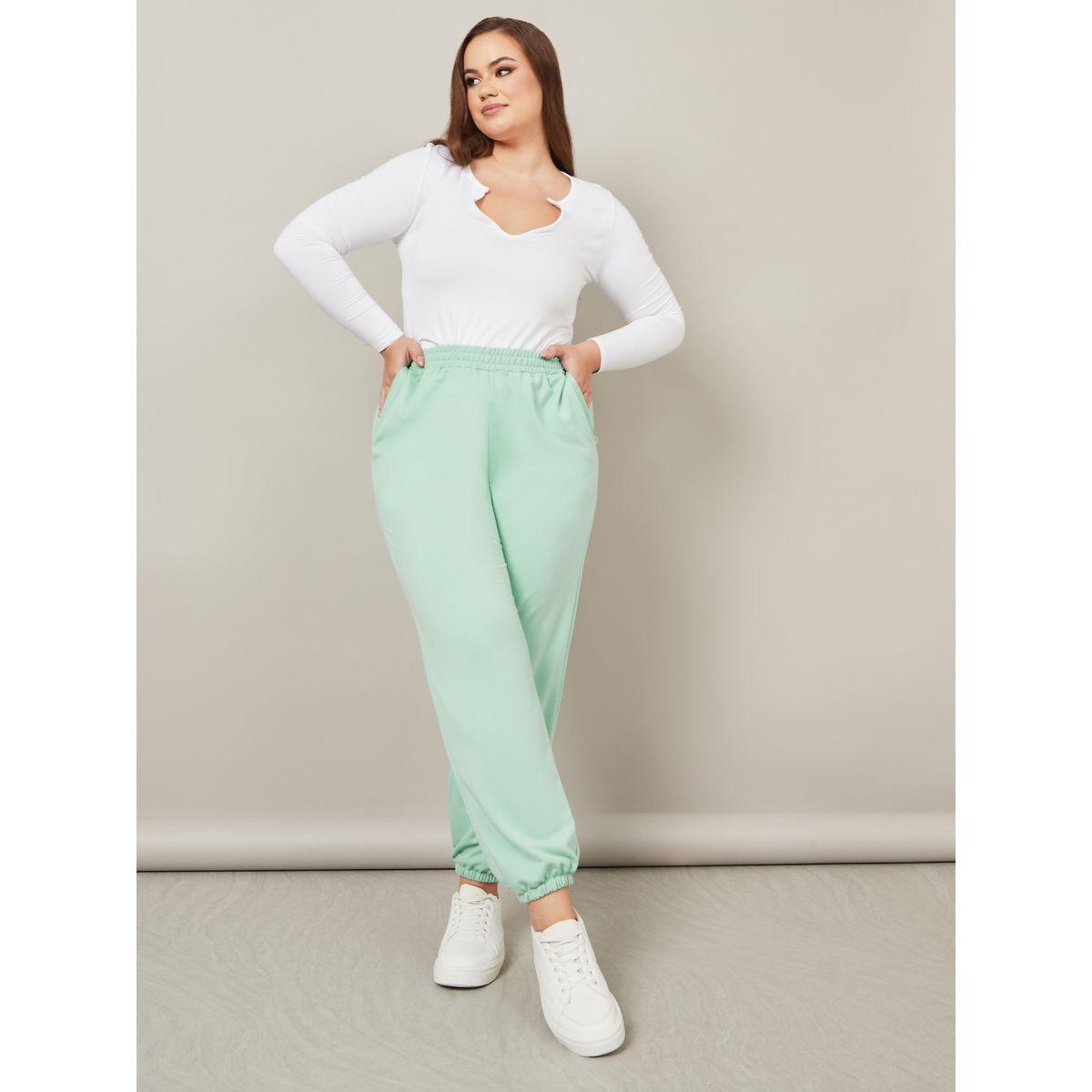 Styli Pack of 2 - Plus Solid High Waist Joggers-women-clothing-bottoms-joggers-image-3