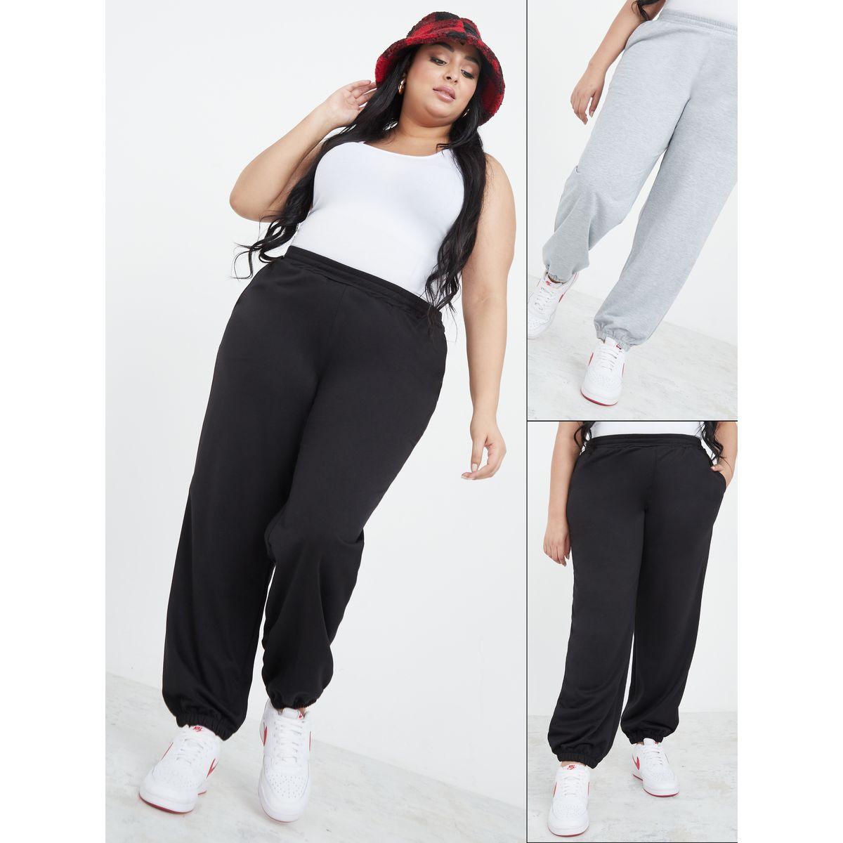 طقم من 2 جوغر بقصة واسعة-women-clothing-bottoms-joggers-image-1
