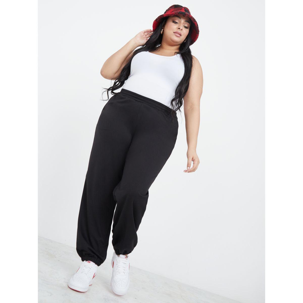 Styli Plus Pack of 2 - Solid High Waist Oversized Jogger-women-clothing-bottoms-joggers-image-3
