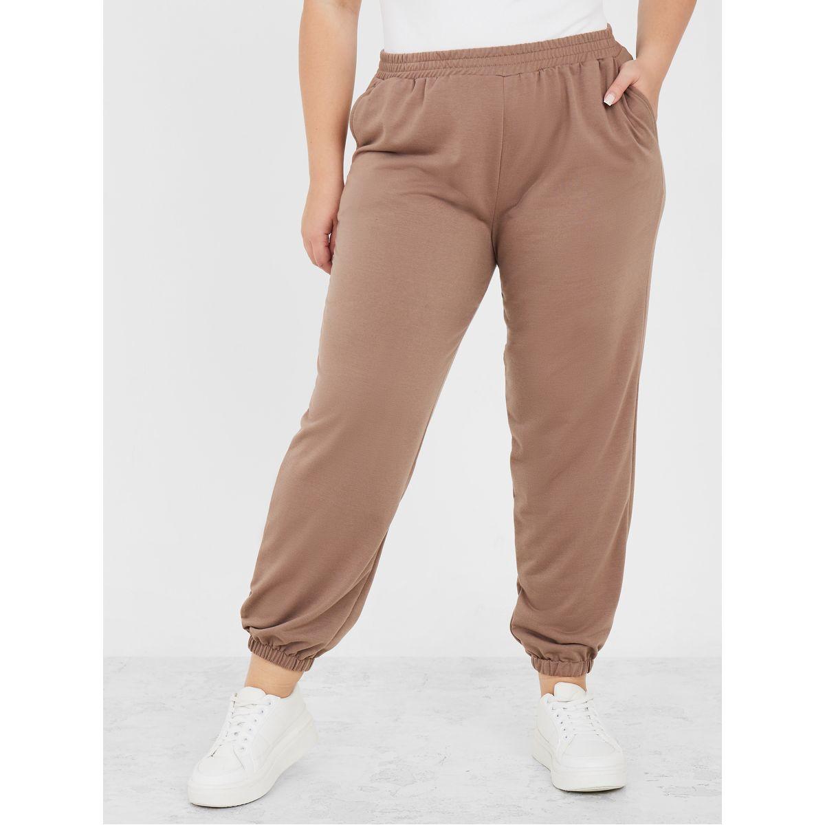 Styli Plus High Waist Jogger with Side Pocket-women-clothing-bottoms-joggers-image-1