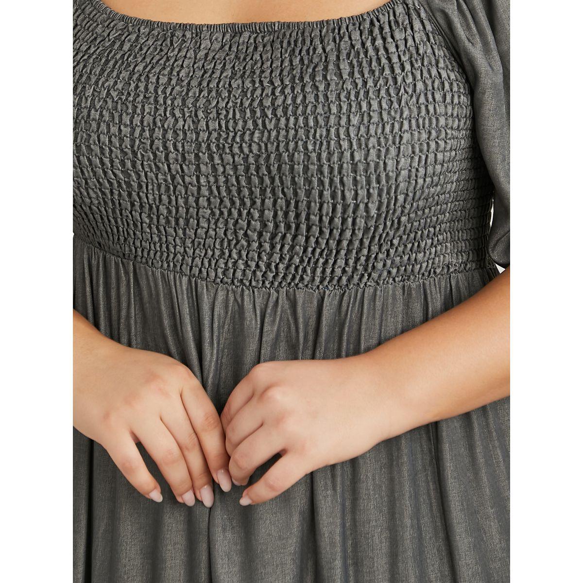 فستان طويل مزين بشق واكمام مكبلة-women-clothing-dresses-image-3