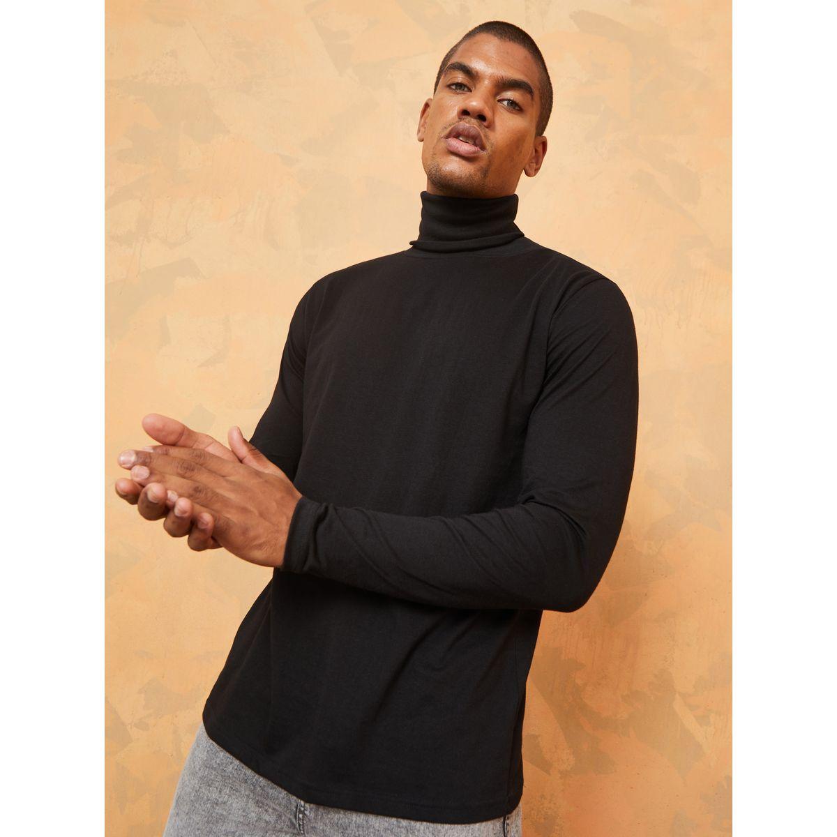 تيشيرت بياقة مطوية واكمام طويلة-men-clothing-tshirtsandpolos-tshirts-image-3