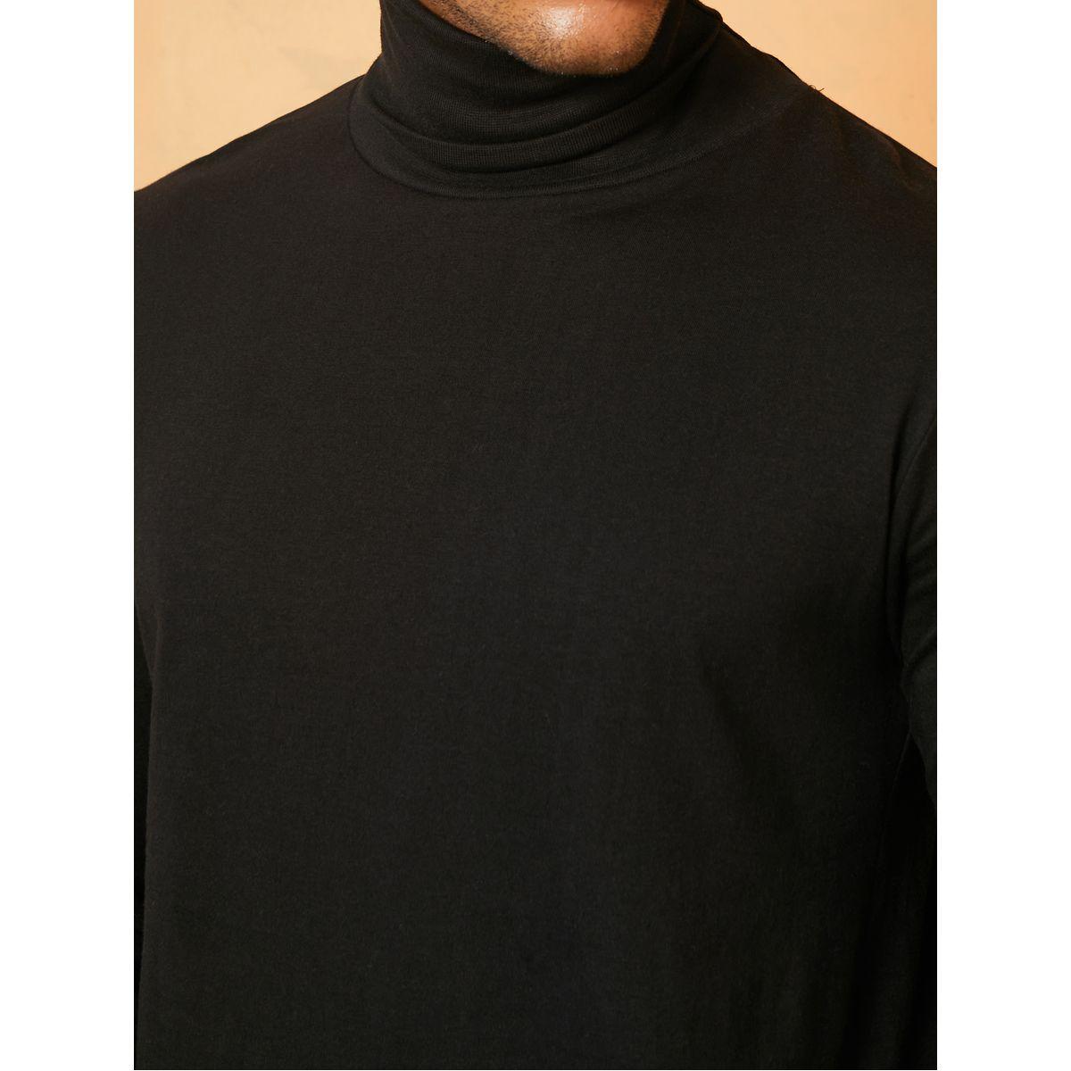 تيشيرت بياقة مطوية واكمام طويلة-men-clothing-tshirtsandpolos-tshirts-image-4