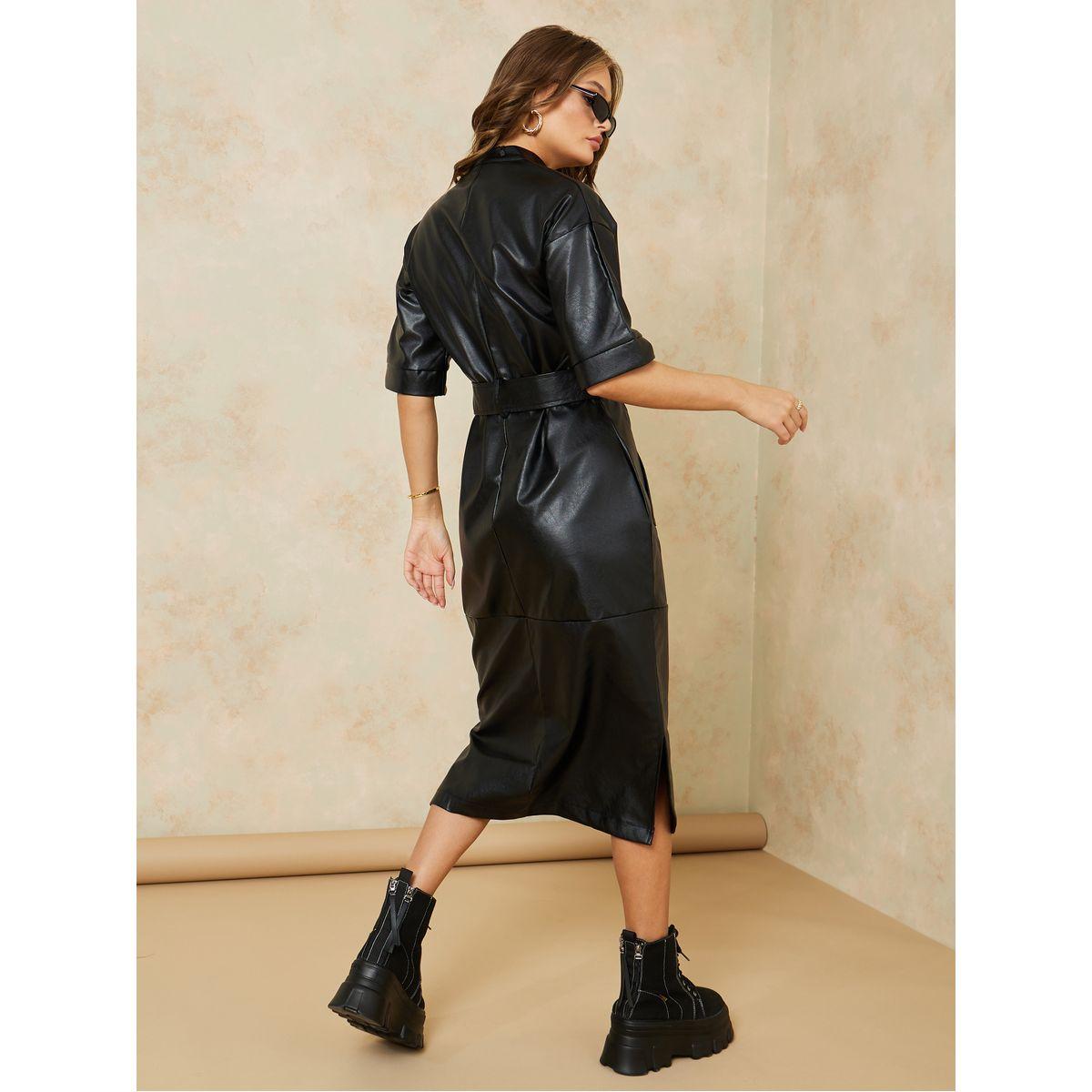 فستان ميدي باكمام قصيرة-women-clothing-dresses-image-4