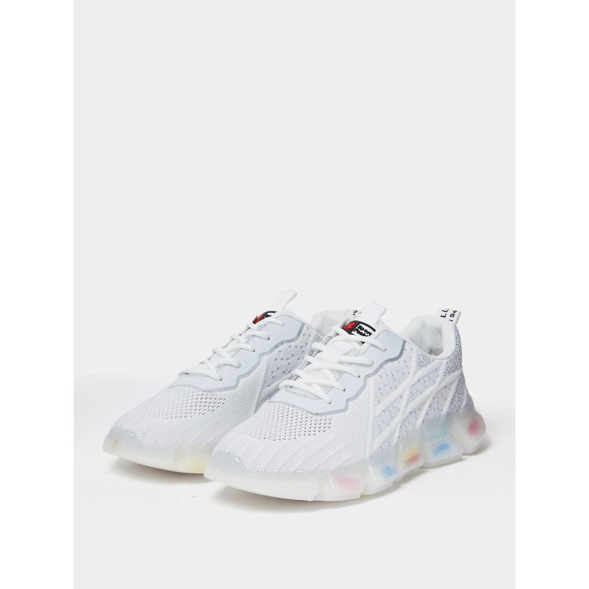 Styli Textured Lace Up Sneakers with Pull Tab-men-shoes-sneakers-image-2