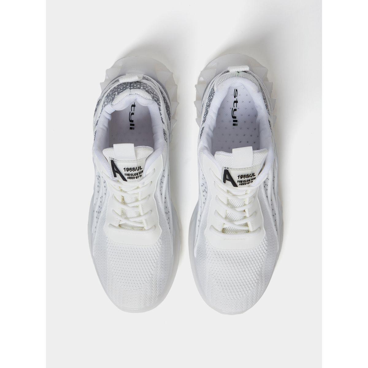 Styli Textured Outsole Lace Up Sneakers-men-shoes-sneakers-image-5