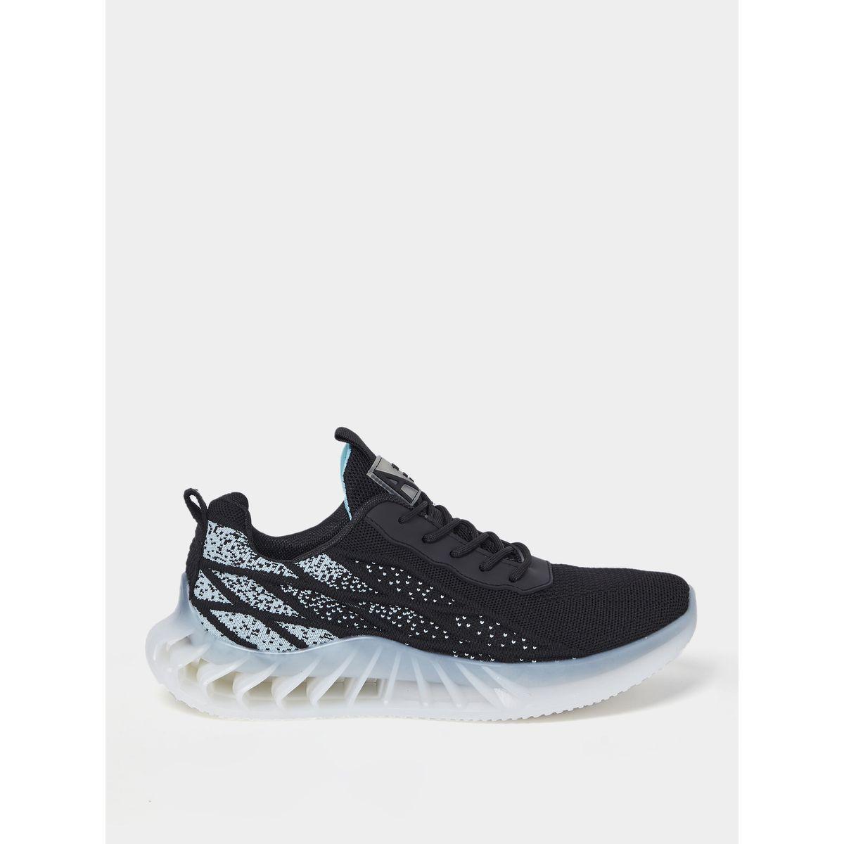Styli Textured Outsole Lace Up Sneakers-men-shoes-sneakers-image-1