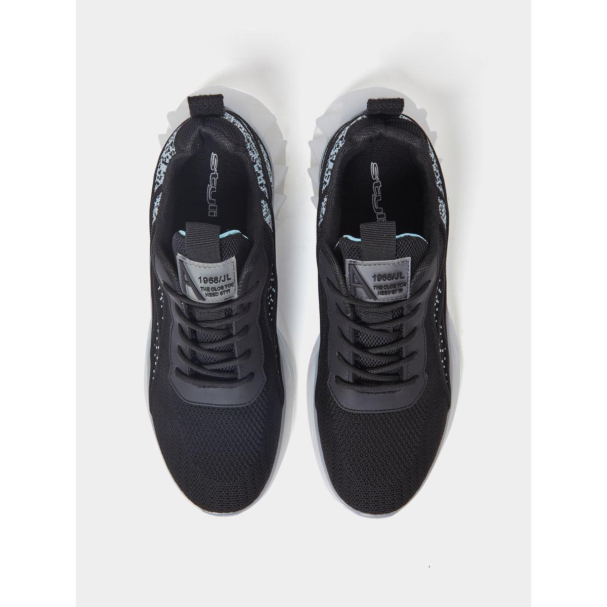 Styli Textured Outsole Lace Up Sneakers-men-shoes-sneakers-image-5