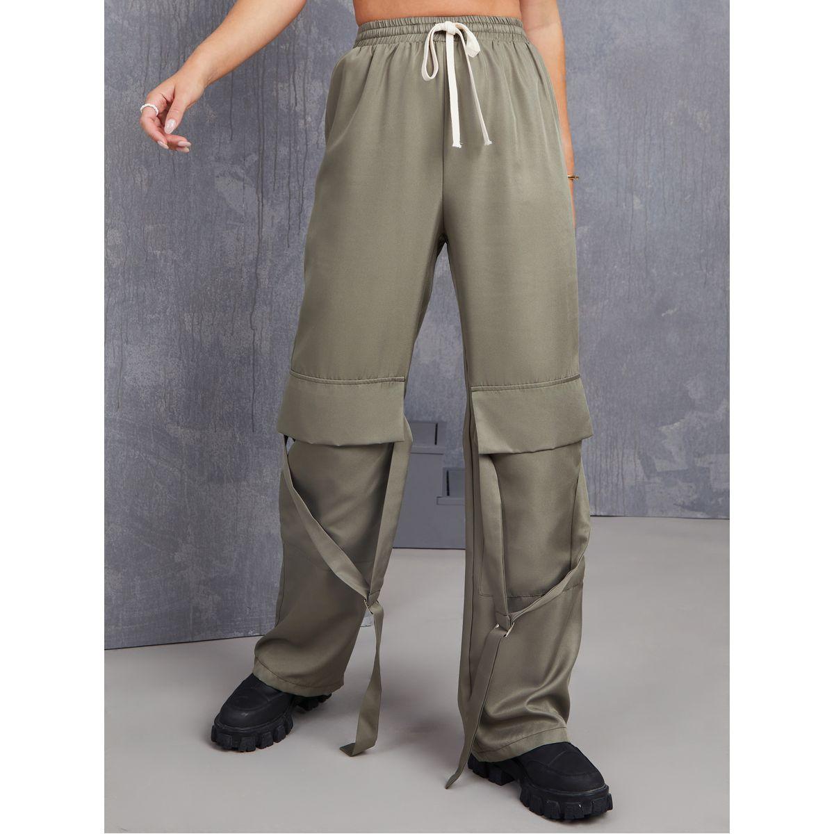 بنطال بنمط كارغو وخصر عالي-women-clothing-bottoms-trousers-image-1
