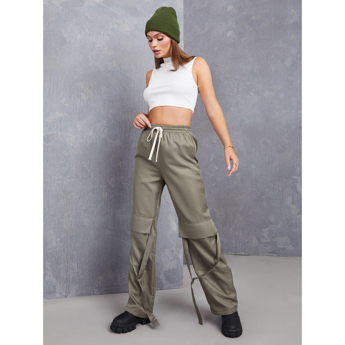 بنطال بنمط كارغو وخصر عالي-women-clothing-bottoms-trousers-image-2