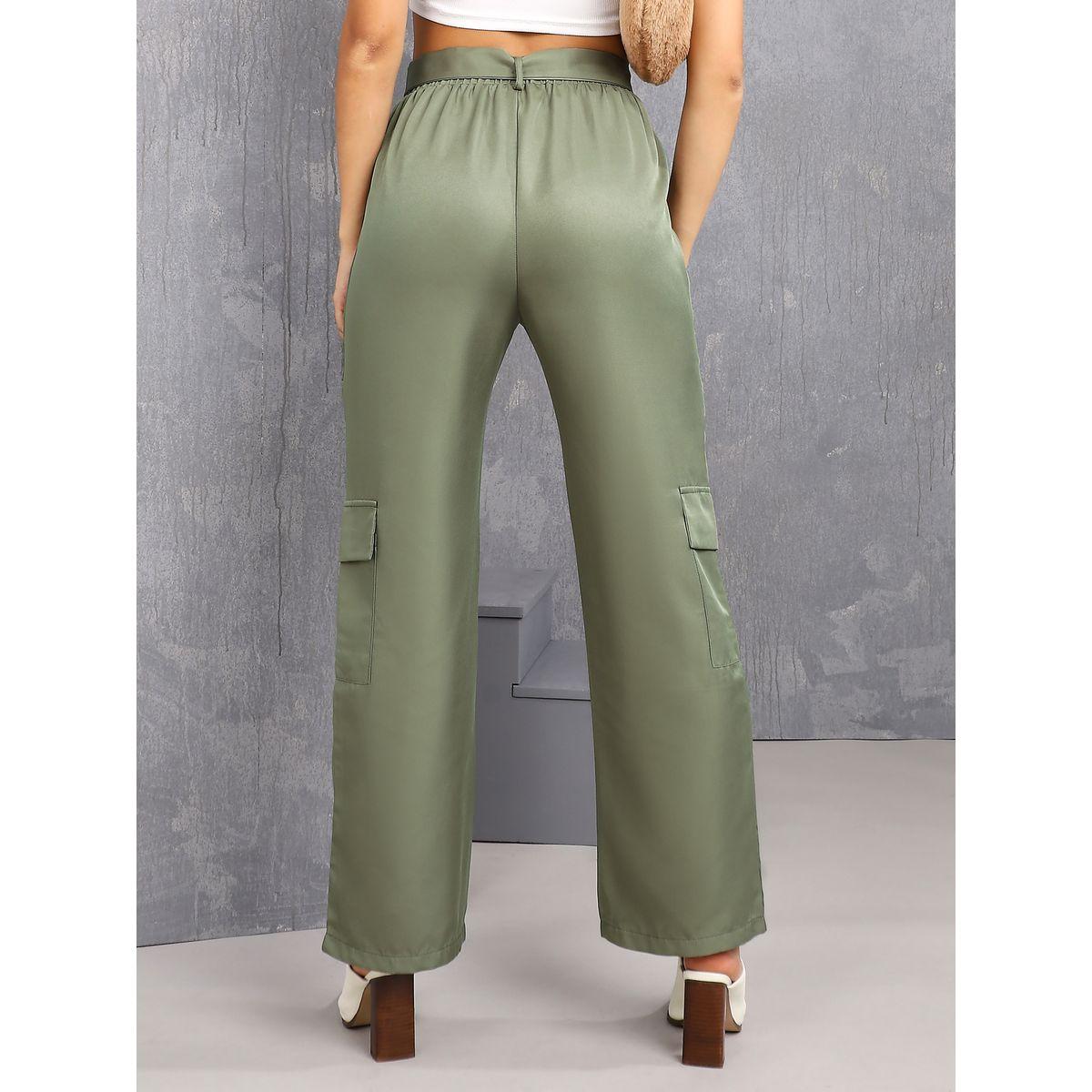 Styli Tie Belt Detail Straight Fit Cargo Pants-women-clothing-bottoms-trousers-image-4