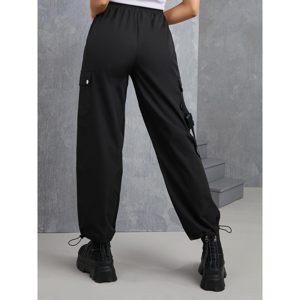 Styli Relaxed Fit Long Cargo Trouser with Pockets-women-clothing-bottoms-trousers-image-4