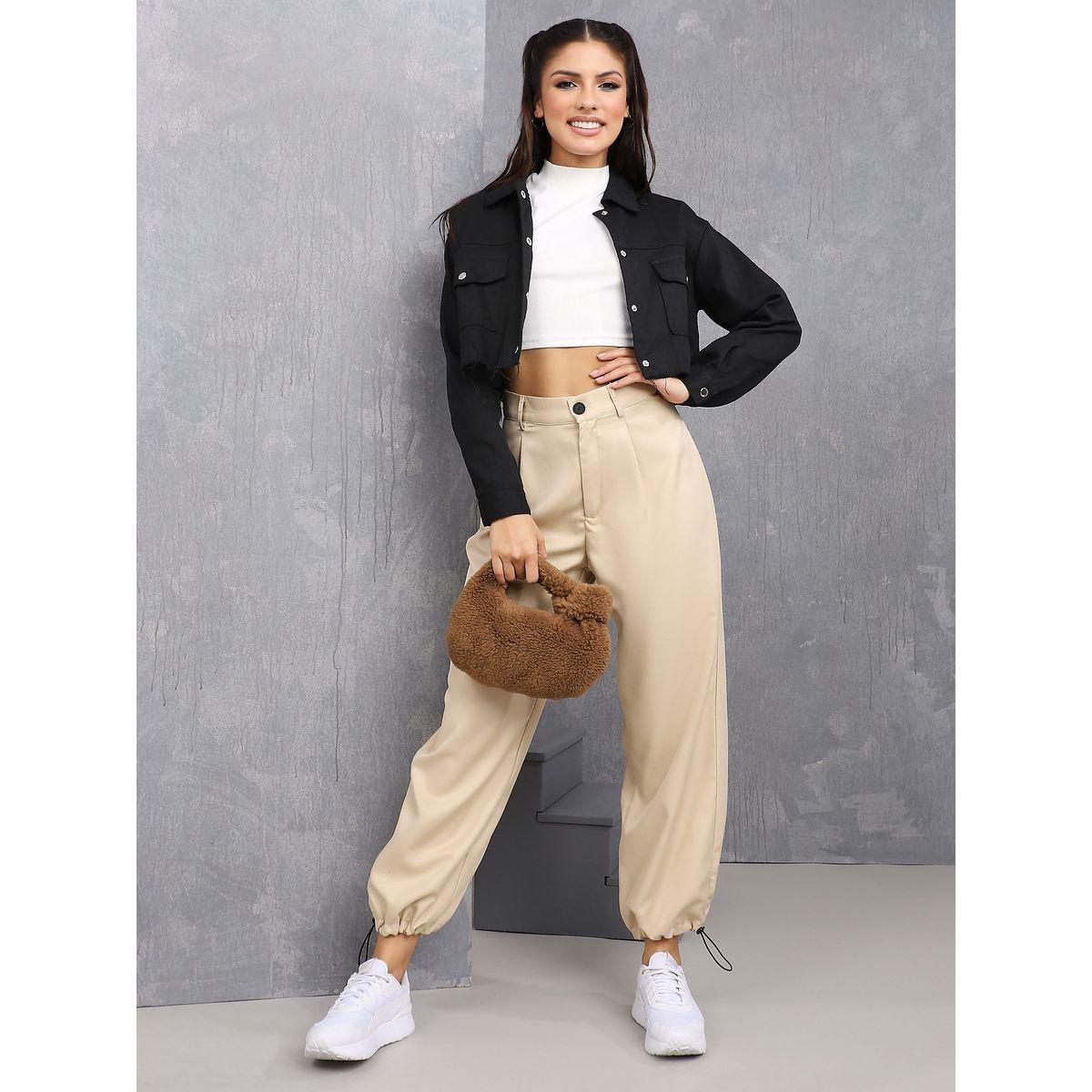 بنطال بقصة مريحة مع اساور واربطة-women-clothing-bottoms-trousers-image-2