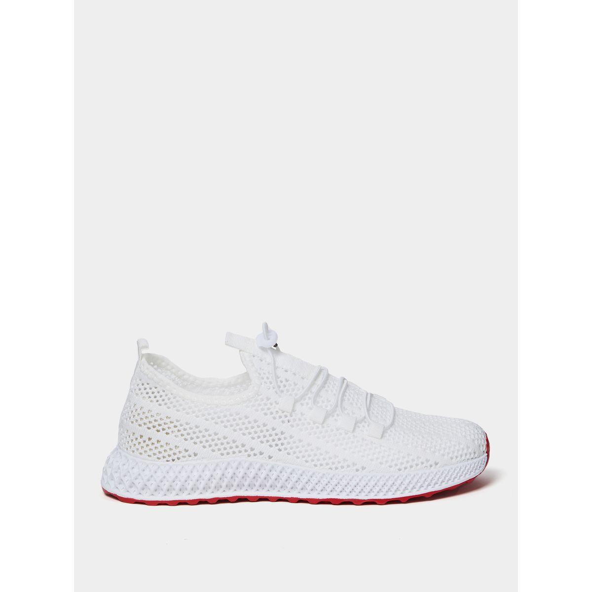 Styli Textured Knit Lace Up Sneakers-men-shoes-sneakers-image-1