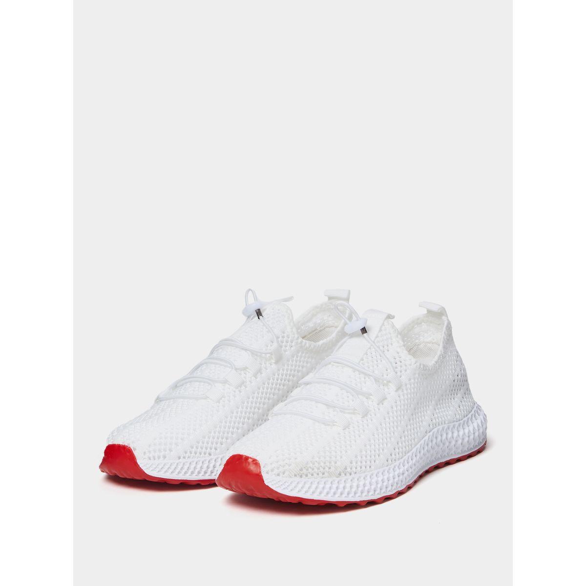 Styli Textured Knit Lace Up Sneakers-men-shoes-sneakers-image-2