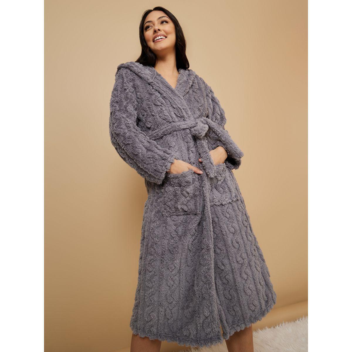 روب ميدي فليس بهودي-women-clothing-nightwear-robes-image-1