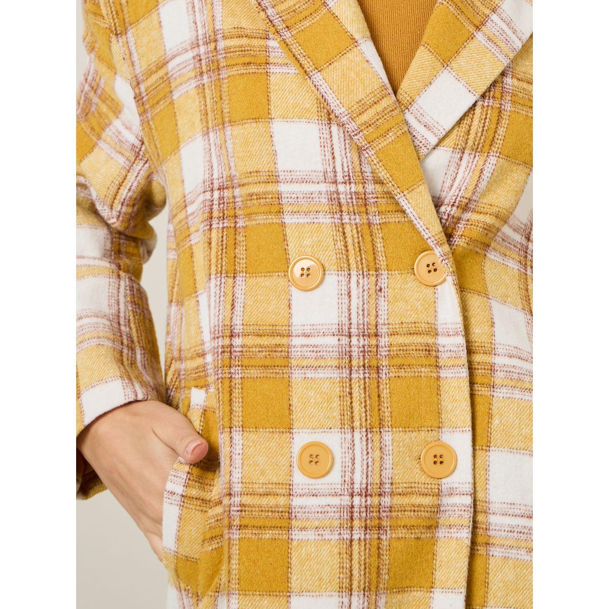 معطف كاجوال مطبع بمربعات-women-winterwear-coatsandjackets-coats-image-4