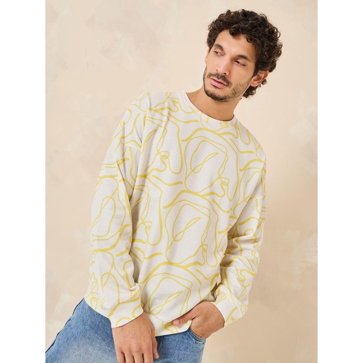 سويت شيرت بقصة بوكسي-men-winterwear-hoodiesandsweatshirts-image-1