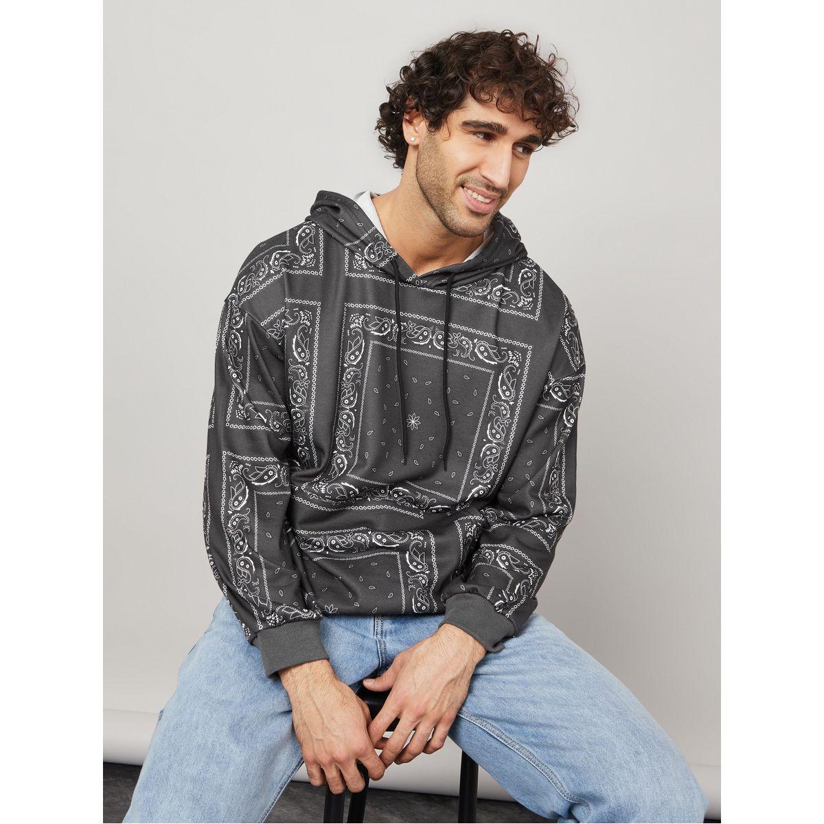 Styli Paisley Print Boxy Fit Hoodie-men-winterwear-hoodiesandsweatshirts-image-1