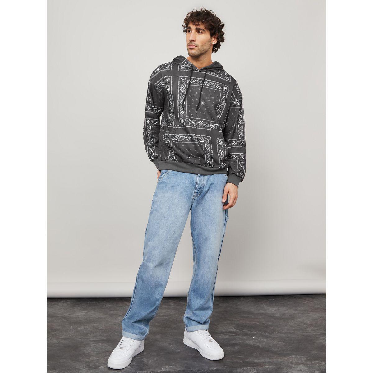Styli Paisley Print Boxy Fit Hoodie-men-winterwear-hoodiesandsweatshirts-image-3