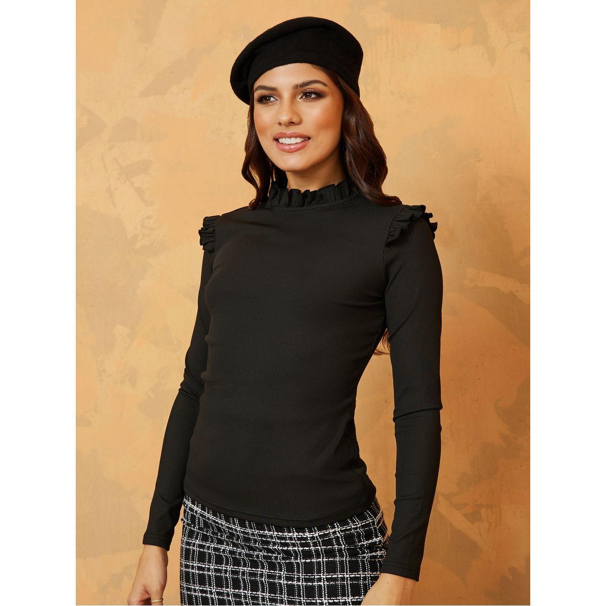 بلوزة محبوكة باكمام طويلة-women-clothing-shirtsandblouses-blouses-image-3