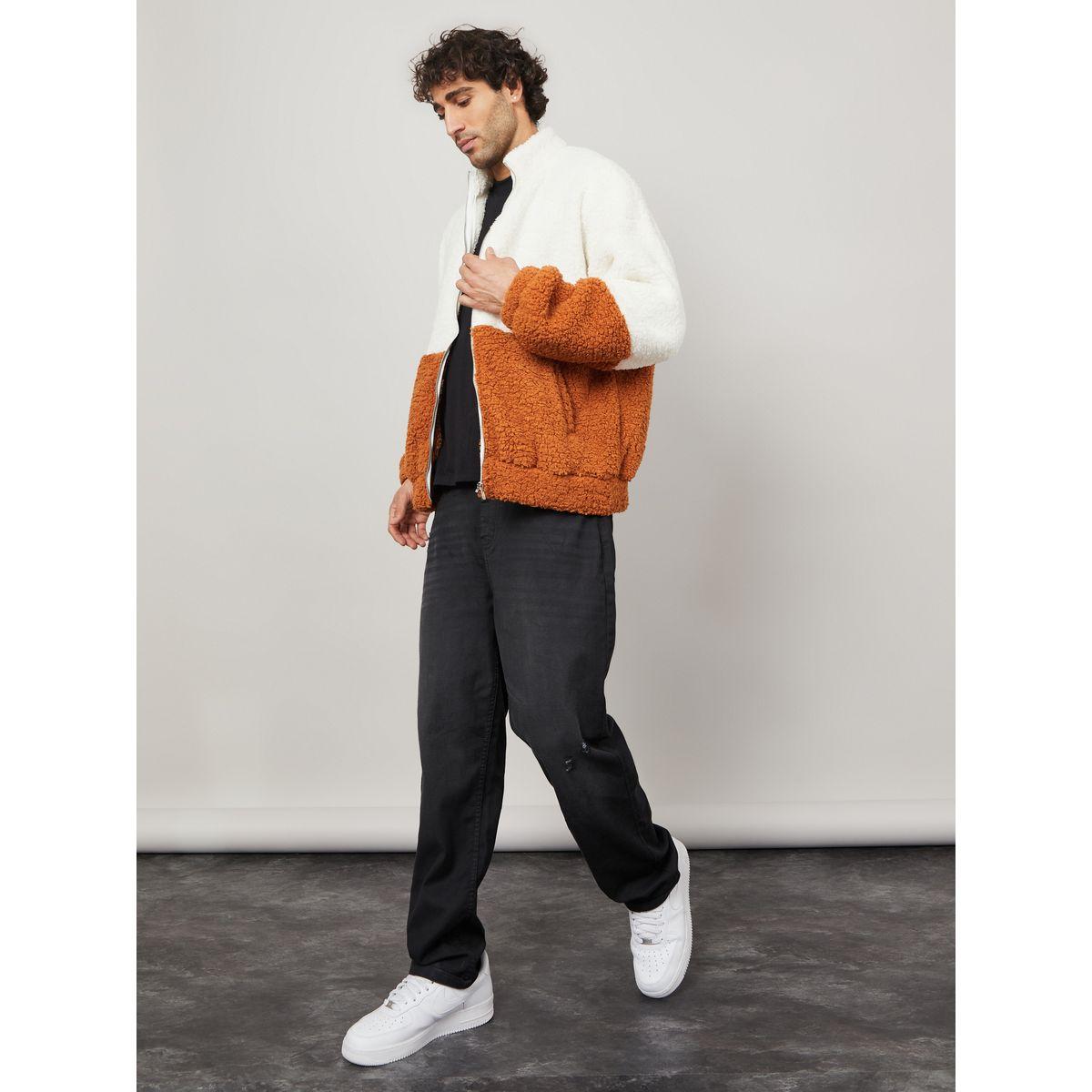 جاكيت بنمط كتل الالوان مع سحاب غلق-men-clothing-jacketsandblazers-jackets-image-2