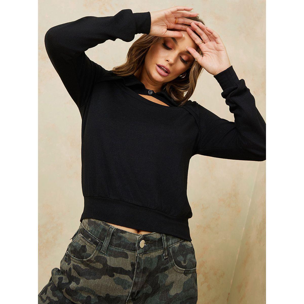 بلوزة محبوكة باكمام طويلة-women-clothing-shirtsandblouses-blouses-image-1