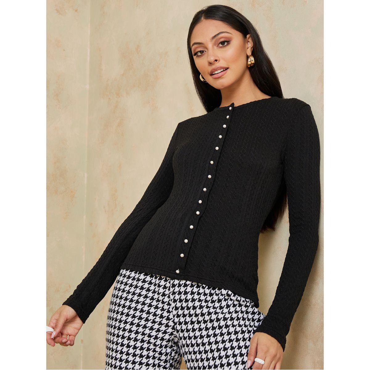 بلوزة محبوكة باكمام طويلة-women-clothing-shirtsandblouses-blouses-image-1