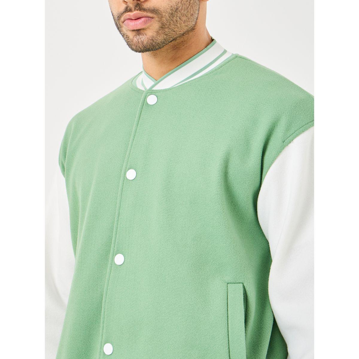 Styli Rib Nack and Hem Trim Detail Colorblock Bomber Jacket-men-clothing-jacketsandblazers-jackets-image-4