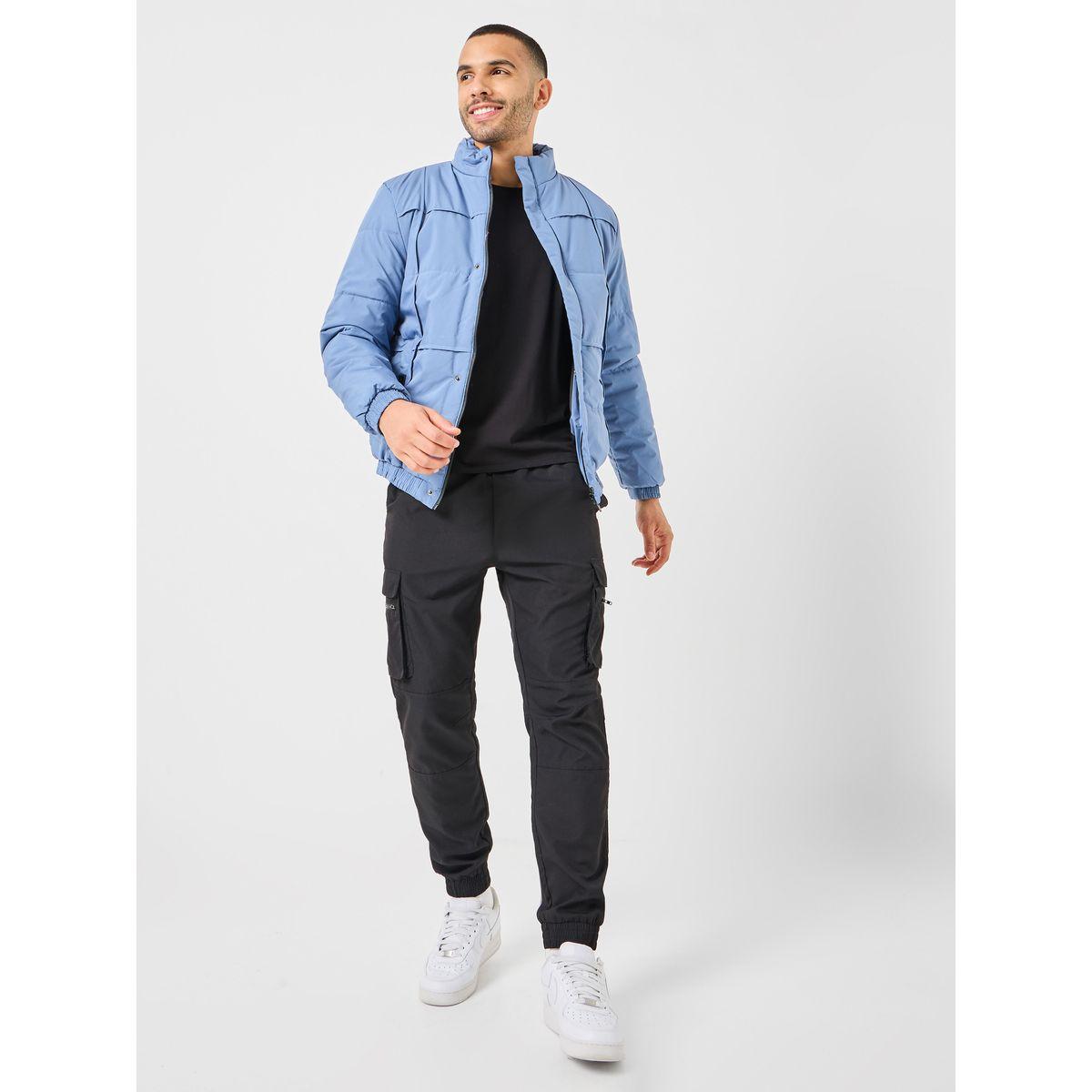 Styli Quilted Panel High Neck Lined Jacket-men-clothing-jacketsandblazers-jackets-image-2