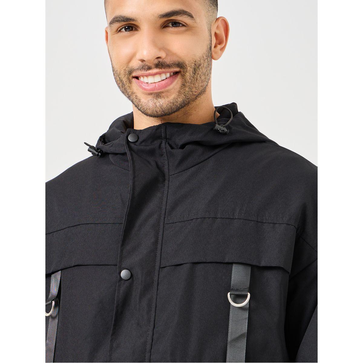 Styli Multi Pocket and Tape Detail Hooded Parka Jacket-men-clothing-jacketsandblazers-jackets-image-5