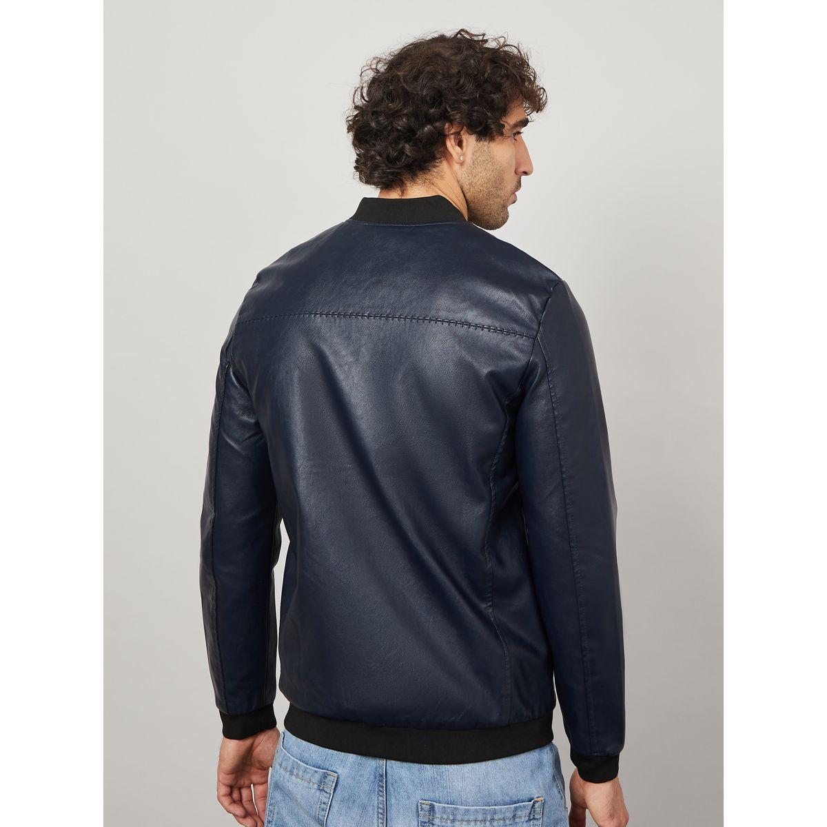 Styli Faux Leather Classic Bomber Jacket-men-clothing-jacketsandblazers-jackets-image-5