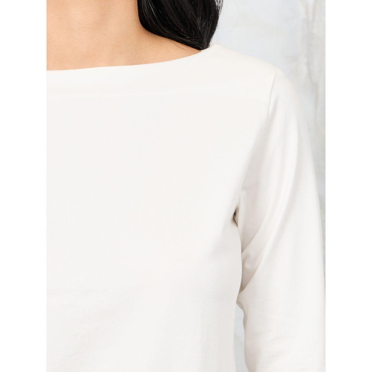 Styli Regular Fit Boat Neck Cotton Lycra T-Shirt-women-clothing-tshirts-image-4